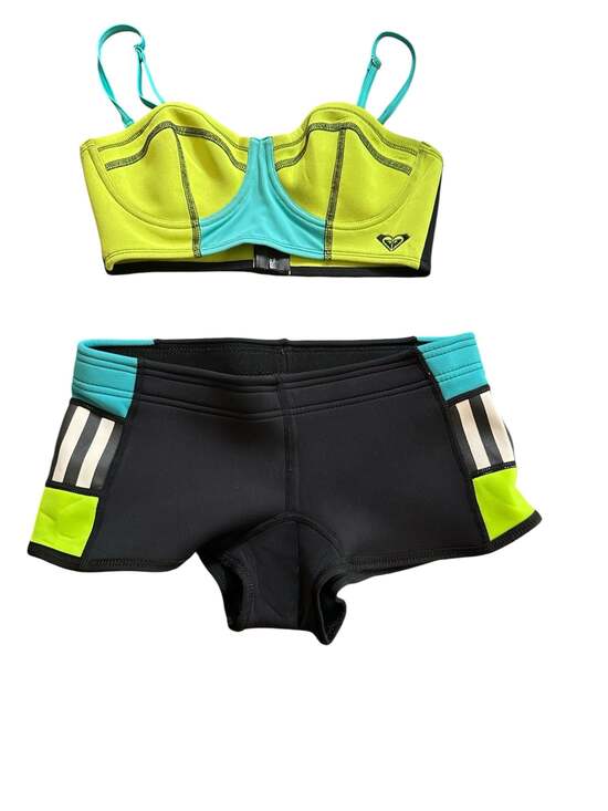 Roxy Other - Roxy Vintage 2014 Neoprene Neon Tide Bustia Top and Boy Short Swim 4
